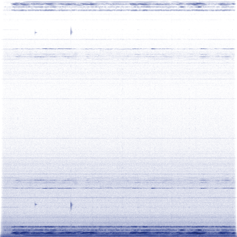 Corrupted spectrogram of recording 27 from 2023