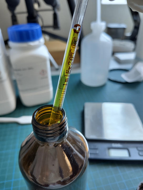 Sensitizer just after preparation