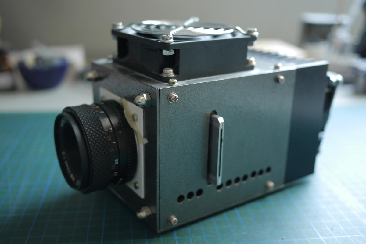 High power DIY enlarger head for cyanotype printing