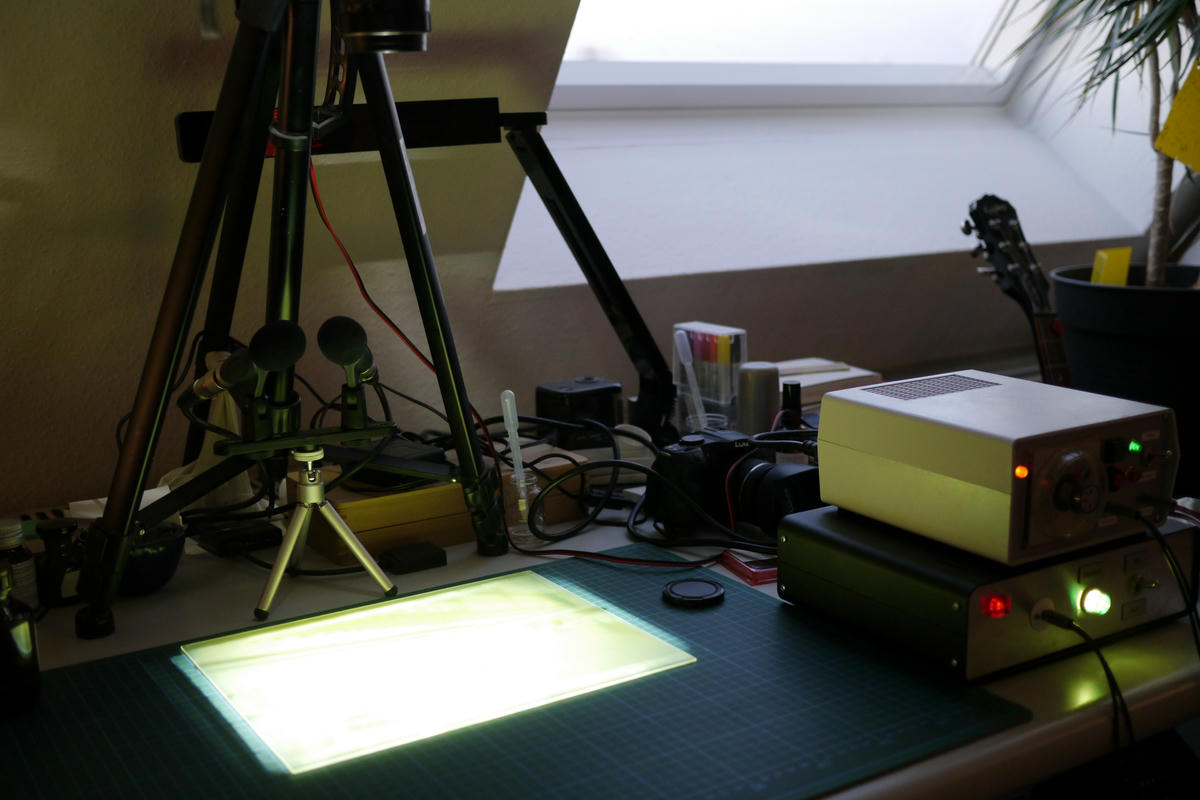 Cyanotype printing setup
