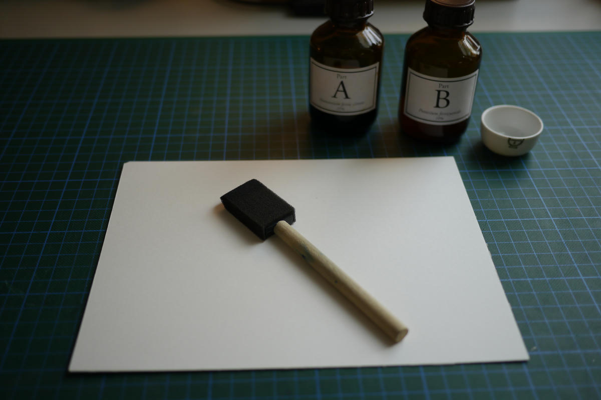 The paper. And brush. The paper. And brush.
