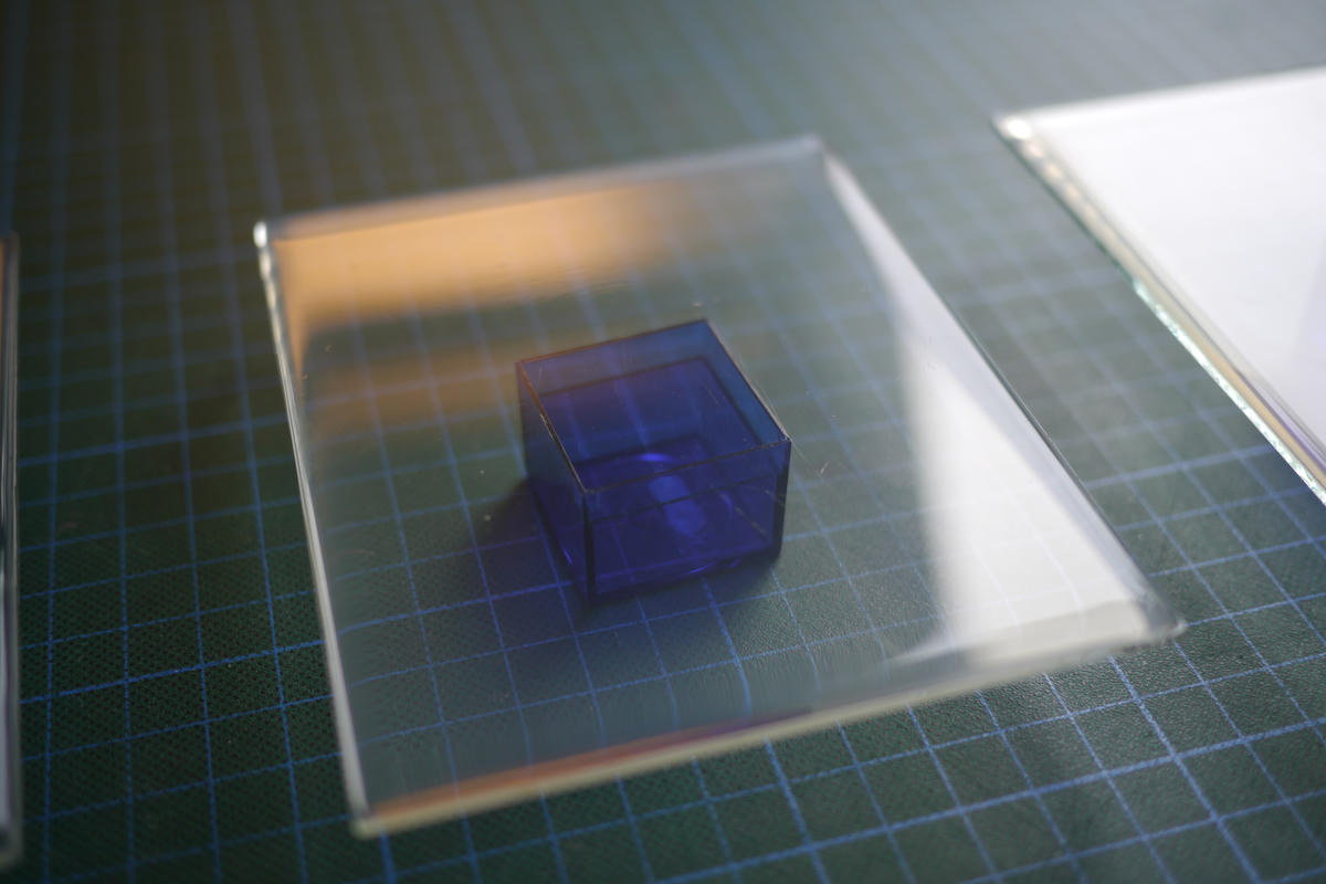 Plate fully coated with the solution Plate fully coated with the solution