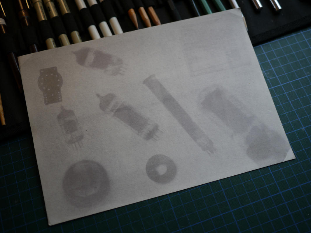 Finished photogram after rinsing and drying