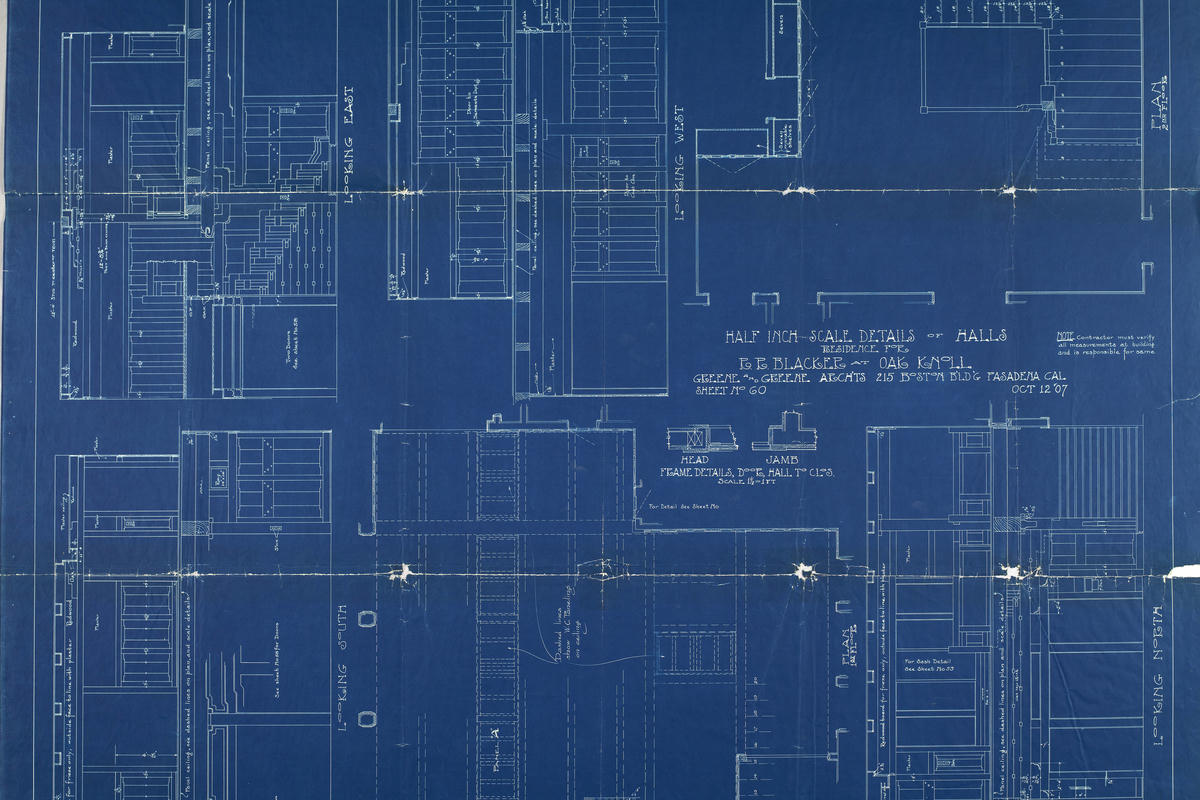 An actual blueprint. Of a house. An actual blueprint. Of a house.